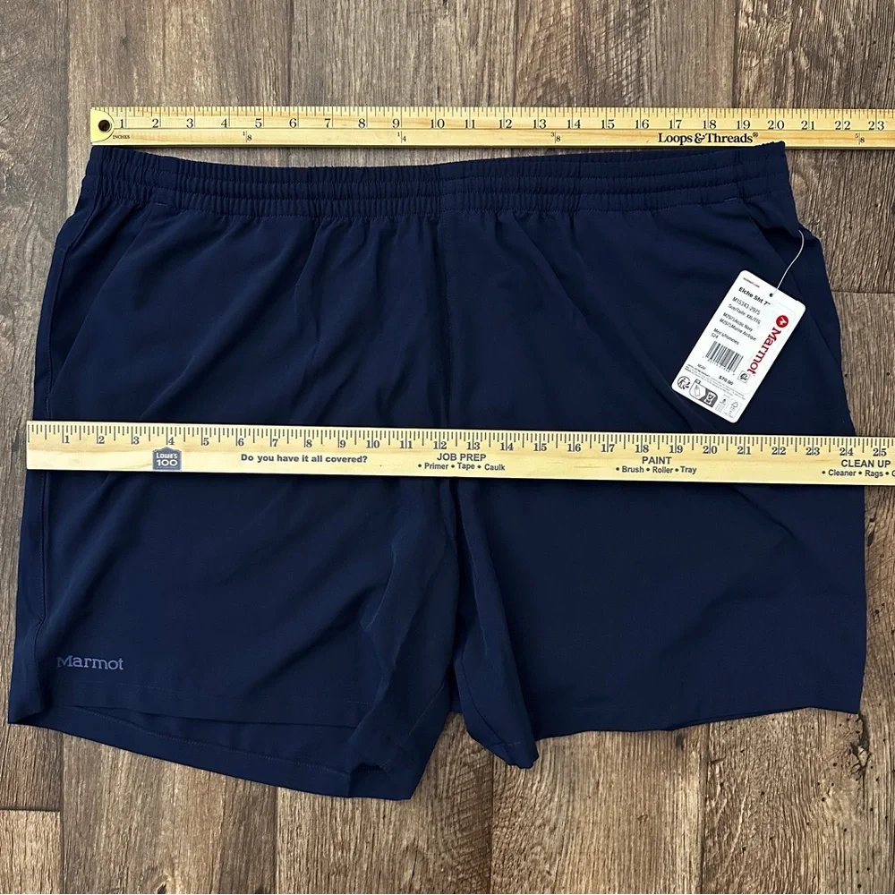 Marmot Athletic Shorts Mens Size XXL Navy Blue